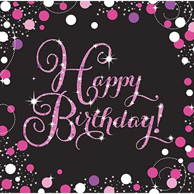 amscan 9901182 servetten "Happy Birthday", 33 cm, 16 stuks amscan 9901182 servetten "Happy Birthday", 33 cm, 16 stuks