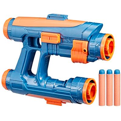Marvel Guardians of the Galaxy Vol. 3, Star-Lord Nerf Quad Blaster met 3 Nerf darts, verkleedspeelgoed Marvel Guardians of the Galaxy Vol. 3, Star-Lord Nerf Quad Blaster met 3 Nerf darts, verkleedspeelgoed