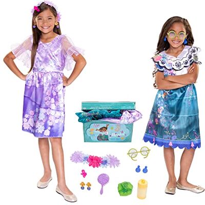 Disney Encanto Mirabel en Isabella kostuumpakket officiële -licentie 2 kostuums met accessoires kostuum voor kinderen prinses kostuum voor kinderen vanaf 4 6 jaar Disney Encanto Mirabel en Isabella kostuumpakket officiële -licentie 2 kostuums met accessoires kostuum voor kinderen prinses kostuum voor kinderen vanaf 4 6 jaar