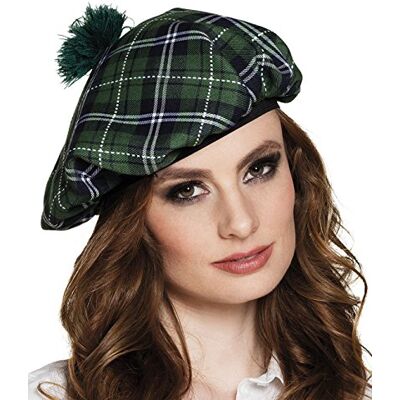Boland Barett Mrs. Tartan, elastisch, Schotse muts, Schotland, Highlands, kostuum, carnaval, themafeest Boland Barett Mrs. Tartan, elastisch, Schotse muts, Schotland, Highlands, kostuum, carnaval, themafeest