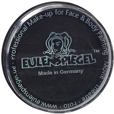 Eulenspiegel 181119 Professionele aquarelmake-up, zwart, 30 g, veganistisch Eulenspiegel 181119 Professionele aquarelmake-up, zwart, 30 g, veganistisch