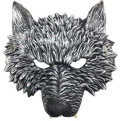 HDGSAFD 1 wolfsmasker, dierenkostuumaccessoires, carnavalsmasker, plastic masker, cosplay-accessoires voor feest, banket of dans HDGSAFD 1 wolfsmasker, dierenkostuumaccessoires, carnavalsmasker, plastic masker, cosplay-accessoires voor feest, banket of dans
