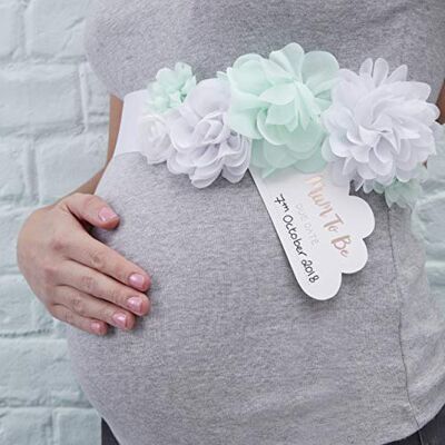 Ginger Ray Babyshower sjaal "Mum to Be" Hello World, mint en roodgoud Ginger Ray Babyshower sjaal "Mum to Be" Hello World, mint en roodgoud