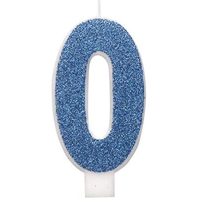 Unique -84260 kaars, 84260, blauw/zilver Unique -84260 kaars, 84260, blauw/zilver