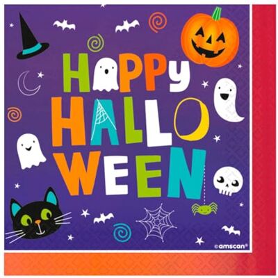 amscan 9907444 Hallo-ween Friends 16-pack 33 x 33 cm amscan 9907444 Hallo-ween Friends 16-pack 33 x 33 cm