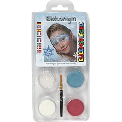 Eulenspiegel 204825 IJskoningin motiefset, 3 kleuren, 1 poeder, 1 kwast, 1 handleiding, voor ca. 40 maskers, carnaval, themafeest Eulenspiegel 204825 IJskoningin motiefset, 3 kleuren, 1 poeder, 1 kwast, 1 handleiding, voor ca. 40 maskers, carnaval, themafeest