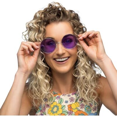 Boland Hippie XL feestbril voor volwassenen, grappige bril, festivals, carnaval, themafeest Boland Hippie XL feestbril voor volwassenen, grappige bril, festivals, carnaval, themafeest