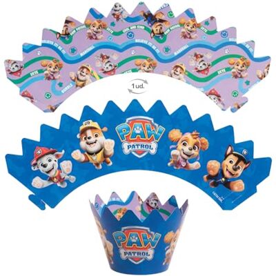 dekora Officieel gelicentieerde Paw Patrol cupcake-decoratieset: papieren toppers + 6 hulzen in het type muffinvormpjes van karton, dubbelzijdig omkeerbaar, herbruikbaar, niet eetbaar (zonder bakken dekora Officieel gelicentieerde Paw Patrol cupcake-decoratieset: papieren toppers + 6 hulzen in het type muffinvormpjes van karton, dubbelzijdig omkeerbaar, herbruikbaar, niet eetbaar (zonder bakken