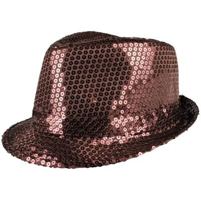 BF Souvenirs Popstar Sequence Feesthoed met pailletten voor dames en heren Festivalhoed, disco en jaren 80 en 90 feestaccessoires Carnaval JGA Nieuwjaar (bruin) BF Souvenirs Popstar Sequence Feesthoed met pailletten voor dames en heren Festivalhoed, disco en jaren 80 en 90 feestaccessoires Carnaval JGA Nieuwjaar (bruin)