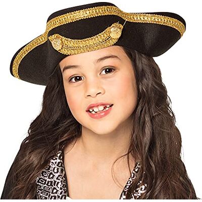 Boland 81906 Joey piratenhoed voor kinderen, eenheidsmaat, zwart, eenheidsmaat Boland 81906 Joey piratenhoed voor kinderen, eenheidsmaat, zwart, eenheidsmaat