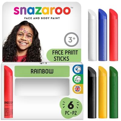 Snazaroo 6 x regenboog-make-upsticks Snazaroo 6 x regenboog-make-upsticks