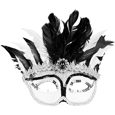 Boland 00290 Venice Gazza oogmasker, maskerbal, carnaval, kostuum, pary, Halloween Boland 00290 Venice Gazza oogmasker, maskerbal, carnaval, kostuum, pary, Halloween