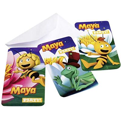 amscan 552358-6 uitnodigingskaarten en enveloppen Maya de bij amscan 552358-6 uitnodigingskaarten en enveloppen Maya de bij