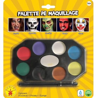 RUBIE'S Rubis AF016459 make-up palet met 8 kleuren RUBIE'S Rubis AF016459 make-up palet met 8 kleuren