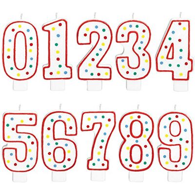 amscan International 451 568,8 cm nummer # 7,6 cm kaars amscan International 451 568,8 cm nummer # 7,6 cm kaars