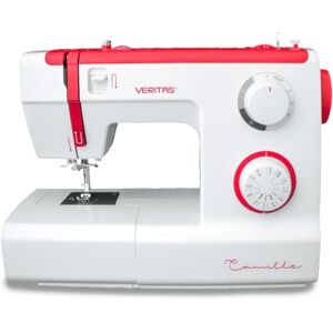 Veritas Camille 1305 naaimachine, kunststof en metaal, wit/rood, 38,0 x 17,0 x 30,0 cm Veritas Camille 1305 naaimachine, kunststof en metaal, wit/rood, 38,0 x 17,0 x 30,0 cm