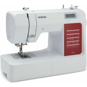 Brother CS10sVM1 CS10s Full-Size Naaimachine, Metaal, Wit/Rood Brother CS10sVM1 CS10s Full-Size Naaimachine, Metaal, Wit/Rood