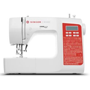 Singer Naaimachine met vrije arm SC220 met wit ledlicht, rood Singer Naaimachine met vrije arm SC220 met wit ledlicht, rood
