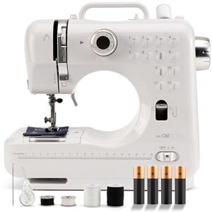 Clatronic NM 3795 Naaimachine voor beginners met 12 steekpatronen, naaimachine met voor- en achternaaifunctie en 2 snelheden, met batterij of netvoeding en licht Clatronic NM 3795 Naaimachine voor beginners met 12 steekpatronen, naaimachine met voor- en achternaaifunctie en 2 snelheden, met batterij of netvoeding en licht