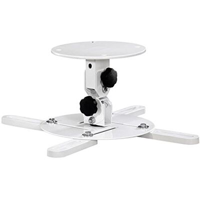 Hama Plafondbeugel voor videoprojector (30° kantelbaar, 360° draaibaar, voor beamer, beamer) wit Hama Plafondbeugel voor videoprojector (30° kantelbaar, 360° draaibaar, voor beamer, beamer) wit