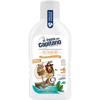 PASTA DEL CAPITANO 1905 Pates du Capitaine Mondspoeling Junior Sweet Mint 400 ml 400 ml PASTA DEL CAPITANO 1905 Pates du Capitaine Mondspoeling Junior Sweet Mint 400 ml 400 ml