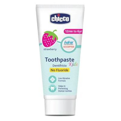 Chicco Tandpasta, aardbeiensmaak met fluoride. Chicco Tandpasta, aardbeiensmaak met fluoride.