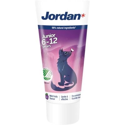 Jordan* Jordan 957623 Tandpasta Junior, 6-12 Jaar, 50 ml,Zwart antraciet Jordan* Jordan 957623 Tandpasta Junior, 6-12 Jaar, 50 ml,Zwart antraciet