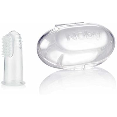 Nuby ID730 – eerste tandenborstel van siliconen – neutraal Nuby ID730 – eerste tandenborstel van siliconen – neutraal