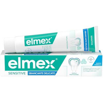 ELMEX Delicate whitening tandpasta voor gevoelige tanden, 75 ml, met aminofluoride, wittere tanden, vlekverwijdering, tanden bleken ELMEX Delicate whitening tandpasta voor gevoelige tanden, 75 ml, met aminofluoride, wittere tanden, vlekverwijdering, tanden bleken