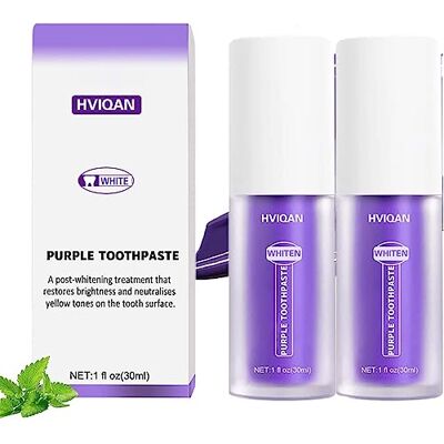 Voihamy Colour Corrector, Purple Teeth Whitening, Tooth Stain Removal, Purple Toothpaste, Colour Correcting Tooth Stains, Tandenreiniger, Tandkleur Corrector, 30 ml Voihamy Colour Corrector, Purple Teeth Whitening, Tooth Stain Removal, Purple Toothpaste, Colour Correcting Tooth Stains, Tandenreiniger, Tandkleur Corrector, 30 ml