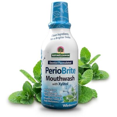 Nature's Answer PerioBrite Alcoholvrije mondwater, wintermunt, 450 ml Nature's Answer PerioBrite Alcoholvrije mondwater, wintermunt, 450 ml