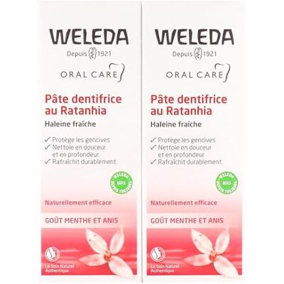 WELEDA Ratanhia Tandpasta 75 ml Pack van 2 WELEDA Ratanhia Tandpasta 75 ml Pack van 2