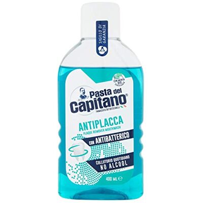 PASTA DEL CAPITANO 1905 Pasta Del Capitano Collutorio Antiplacca Con Anti-batterico, 400 ml PASTA DEL CAPITANO 1905 Pasta Del Capitano Collutorio Antiplacca Con Anti-batterico, 400 ml