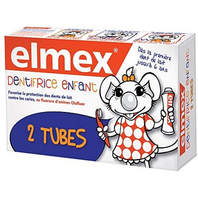 ELMEX Tandpasta voor kinderen tot 6 jaar, 2 x 50 ml ELMEX Tandpasta voor kinderen tot 6 jaar, 2 x 50 ml