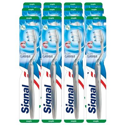 Signal Klassieke tandenborstel Natuurlijke bicarbonaat doordrenkte filamenten voor een grondige reiniging (12 tandenborstels) Signal Klassieke tandenborstel Natuurlijke bicarbonaat doordrenkte filamenten voor een grondige reiniging (12 tandenborstels)