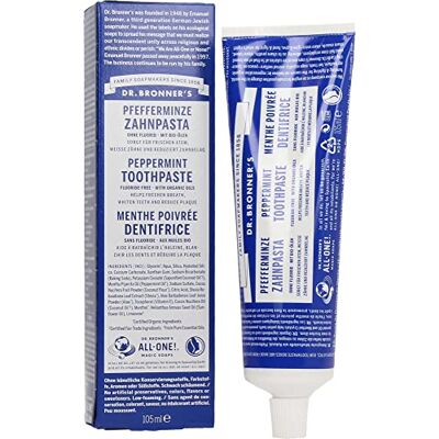 Dr. Bronner's Dr Bronners Tandpasta Zonder Fluor Mint Dr. Bronner's Dr Bronners Tandpasta Zonder Fluor Mint