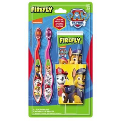 Sanitral Paw Patrol Firefly tandverzorgingsset voor kinderen Sanitral Paw Patrol Firefly tandverzorgingsset voor kinderen