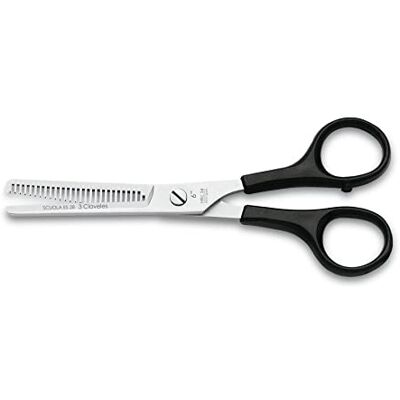 3 Claveles Relax kappersschaar, 6 inch (15,24 cm), zwart handvat, 1 stuk 3 Claveles Relax kappersschaar, 6 inch (15,24 cm), zwart handvat, 1 stuk
