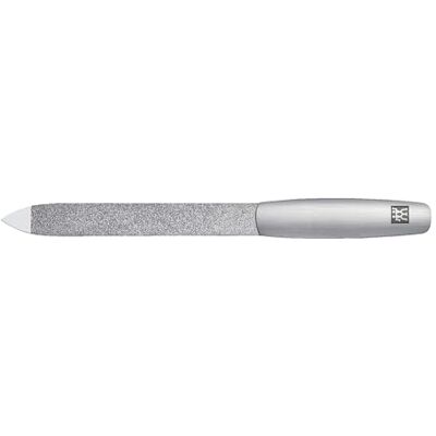 ZWILLING Twinox Saffier nagelvijl roestvrij staal mat 13 cm 88326-131 Dubbelzijdige vijl met grove en fijne saffiercoating voor natuurlijke en acrylnagels op vingers en tenen ZWILLING Twinox Saffier nagelvijl roestvrij staal mat 13 cm 88326-131 Dubbelzijdige vijl met grove en fijne saffiercoating voor natuurlijke en acrylnagels op vingers en tenen