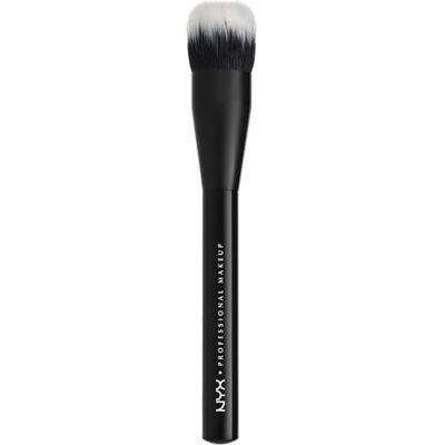 NYX PROFESSIONAL MAKEUP Pro Brush Dual Fiber Make-upborstel voor foundation, brede zachte borstelharen, foundationkwast NYX PROFESSIONAL MAKEUP Pro Brush Dual Fiber Make-upborstel voor foundation, brede zachte borstelharen, foundationkwast