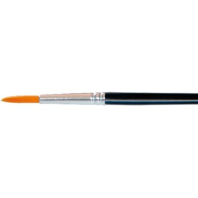 Eulenspiegel 950067 kunstvezelkwast, maat 6, rond, make-upkwast voor gezichts- en lichaamsschilderen Eulenspiegel 950067 kunstvezelkwast, maat 6, rond, make-upkwast voor gezichts- en lichaamsschilderen