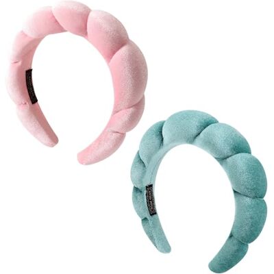 DRESHOW Vrouwen Spa Hoofdband Gezichtswassen Spons Hoofdband Bewolkte Sponsstof Hoofdband voor Make-up en Huidverzorging DRESHOW Vrouwen Spa Hoofdband Gezichtswassen Spons Hoofdband Bewolkte Sponsstof Hoofdband voor Make-up en Huidverzorging