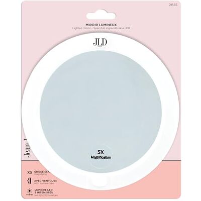 Jean-Louis David Jean Louis David verlichte spiegel 3 led-lichtintensiteiten 5x vergroting met zuignappen voor wandbevestiging Jean-Louis David Jean Louis David verlichte spiegel 3 led-lichtintensiteiten 5x vergroting met zuignappen voor wandbevestiging