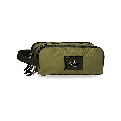Pepe Jeans Aris Pennenetui, drievoudig, rood, 22 x 10 x 9 cm, polyester, rood, Talla única, drievoudig etui Pepe Jeans Aris Pennenetui, drievoudig, rood, 22 x 10 x 9 cm, polyester, rood, Talla única, drievoudig etui