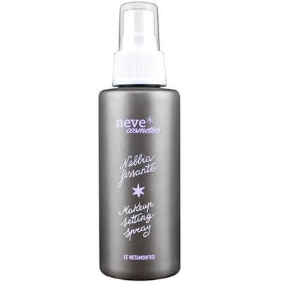 Neve Cosmetics Fixator Le Metamorphose, beschermende fixeerspray met drievoudig gebruik "Fluitende mist Neve Cosmetics Fixator Le Metamorphose, beschermende fixeerspray met drievoudig gebruik "Fluitende mist
