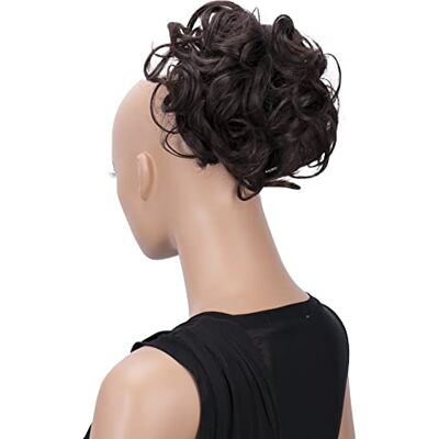 CAISHA PRETTYSHOP Knot Haarstuk Vlecht Haarbroodje Hepburn-Broodje Haarelastiek Opsteekkapsels Chocoladebruin HK103 CAISHA PRETTYSHOP Knot Haarstuk Vlecht Haarbroodje Hepburn-Broodje Haarelastiek Opsteekkapsels Chocoladebruin HK103