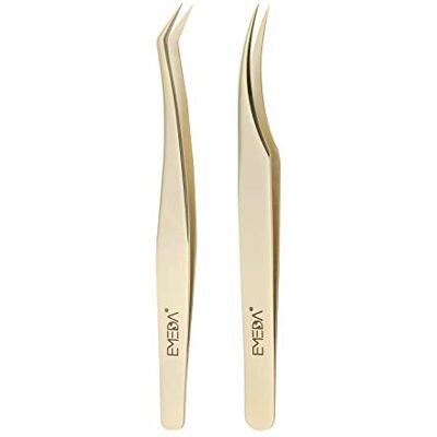 EMEDA 2 stuks wimperverlengpincet wimper pincetten wimperpincet voor wimperextensions Professional Golden Precision-pincet voor individuele wimpers 3D 6D-volumewimpers eyelash tweezers EMEDA 2 stuks wimperverlengpincet wimper pincetten wimperpincet voor wimperextensions Professional Golden Precision-pincet voor individuele wimpers 3D 6D-volumewimpers eyelash tweezers