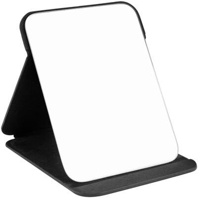 WISYOK Opvouwbare make-upspiegel, PU-leer, 25 x 18 cm, afgeronde randen Make-upspiegel op voet, super HD, draagbare tafelspiegel, reisspiegel, make-upspiegel met multi-hoekinstelling WISYOK Opvouwbare make-upspiegel, PU-leer, 25 x 18 cm, afgeronde randen Make-upspiegel op voet, super HD, draagbare tafelspiegel, reisspiegel, make-upspiegel met multi-hoekinstelling