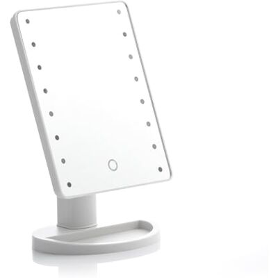 InnovaGoods ® Perflex Touch led-tafelspiegel, verlicht je gezicht en perfectioneert je make-up, met led-spiegelfunctie, touch en elegant design, ideaal voor badkamer en hoofdtooi InnovaGoods ® Perflex Touch led-tafelspiegel, verlicht je gezicht en perfectioneert je make-up, met led-spiegelfunctie, touch en elegant design, ideaal voor badkamer en hoofdtooi