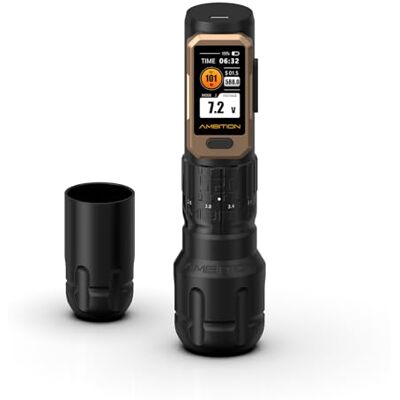 Ambition Soldier Pro 520 Draadloze tattoo-machine, roterende tattoo-machine, pen, zeer hoog koppel motor, 520 g, batterij 2400 mAh, verstelbare slag voor professionele kunstenaars Ambition Soldier Pro 520 Draadloze tattoo-machine, roterende tattoo-machine, pen, zeer hoog koppel motor, 520 g, batterij 2400 mAh, verstelbare slag voor professionele kunstenaars